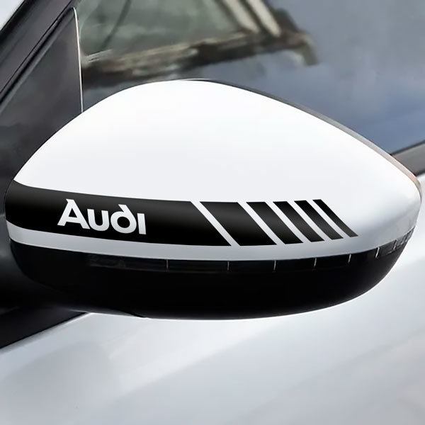 Autocollants: Autocollants Miroir Audi