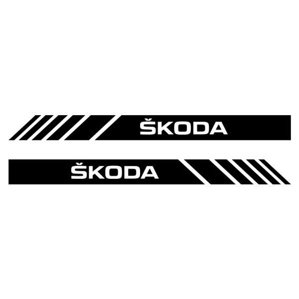 Autocollants: Autocollants Miroir Skoda