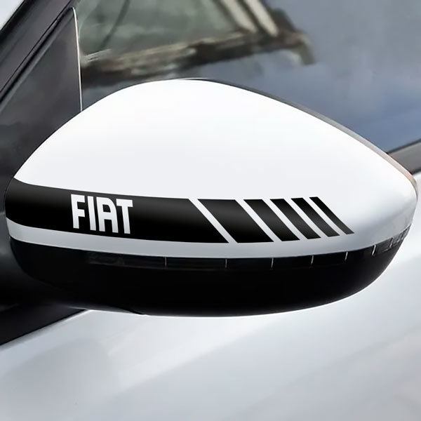 Autocollants: Autocollants Miroir Fiat