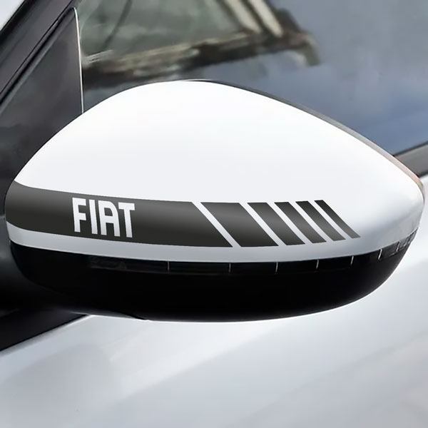 Autocollants: Autocollants Miroir Fiat