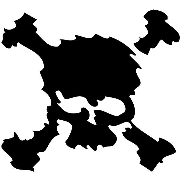 Autocollants: Autocollant Cr&acirc;ne Pirate
