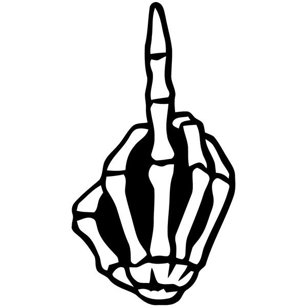 Autocollants: Peigne squelettique Dise&ntilde;o Vinilo Decorativo