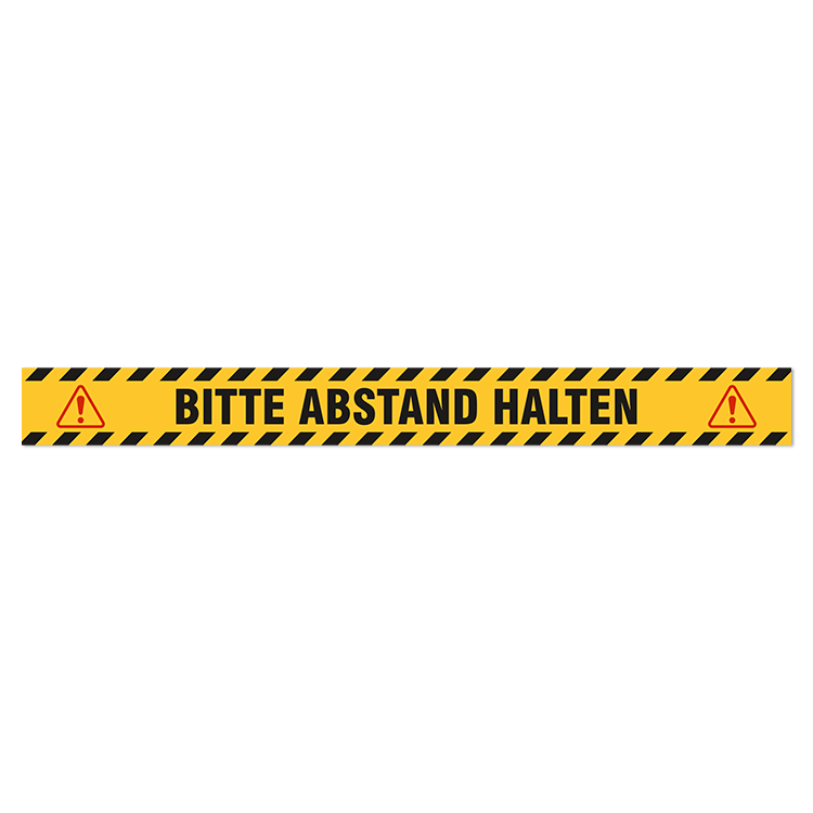 Autocollants: Sticker Sol Gardez Vos Distances 2 Allemand Abstan
