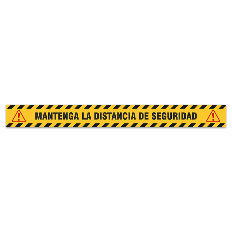Autocollants: Sticker Sol Gardez Vos Distances 2 - Espagnol 0