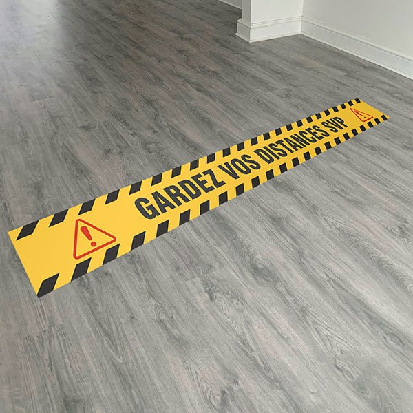 Autocollants: Sticker Sol  Gardez  Distances SVP 2