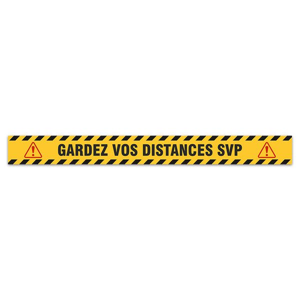 Autocollants: Sticker Sol  Gardez  Distances SVP 2