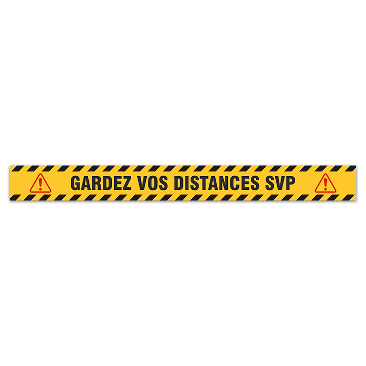 Autocollants: Sticker Sol  Gardez  Distances SVP 2