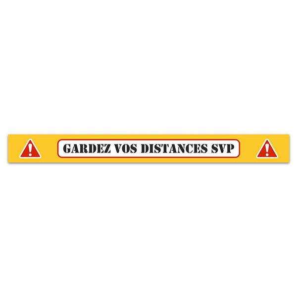 Autocollants: Sticker  Gardez Vos Distances SVP 6