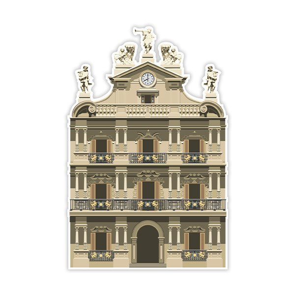 Stickers muraux: Mairie de Pampelune