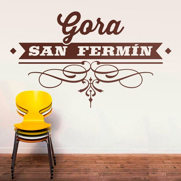 Stickers muraux: Gora San Fermín