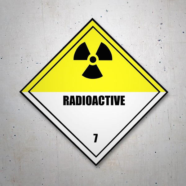 Autocollants: Sticker symbole radioactivité