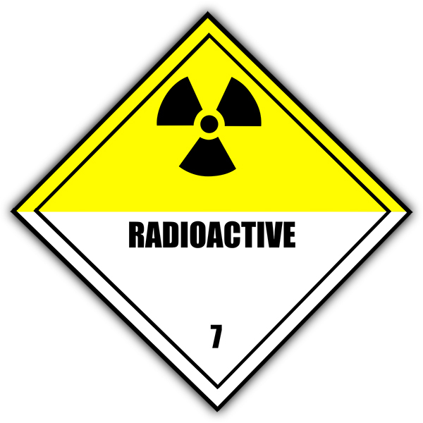 Autocollants: Sticker symbole radioactivité