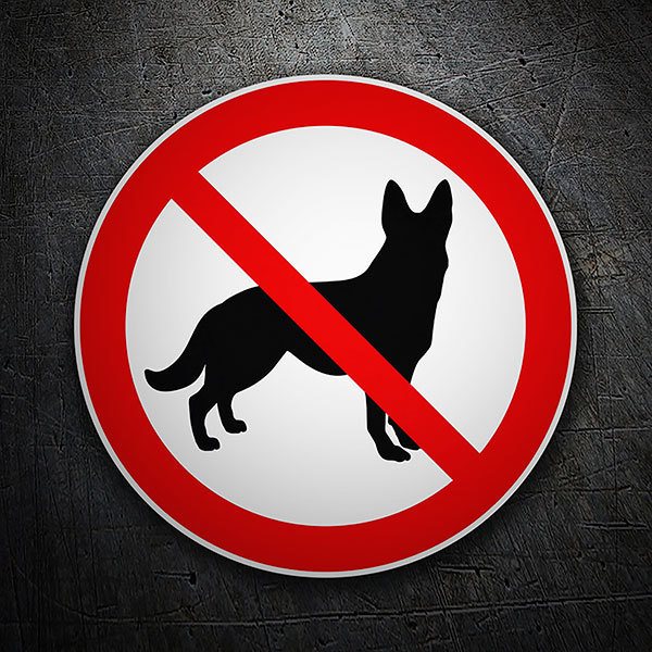 Autocollants: Les chiens ne sont pas admis