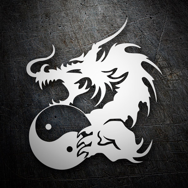 Autocollants: Dragon Yin Yang