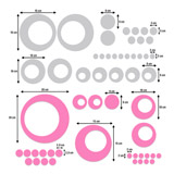 Stickers muraux: Kit 106X Cercles 5