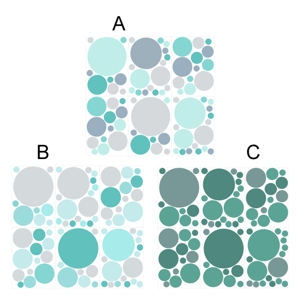 Stickers muraux: Kit Jeu de Cercles Turquoise