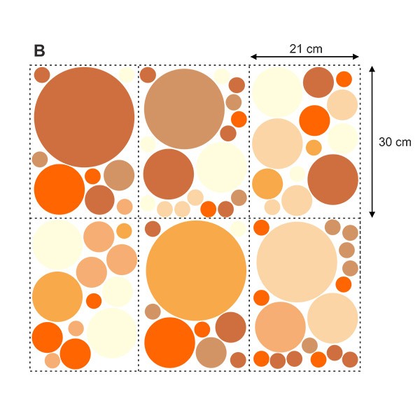 Stickers muraux: Kit Cercles Tons de Terre