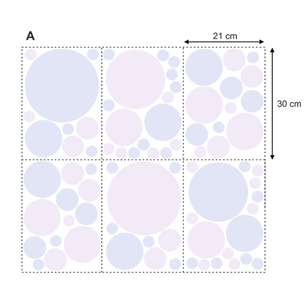 Stickers muraux: Kit Cercles à Tonalité Douce