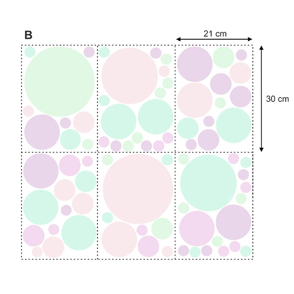 Stickers muraux: Kit Cercles à Tonalité Douce