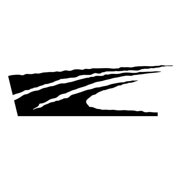 Autocollants: Kit Autocollants Latéraux Vague pour 4x4 2 Portes