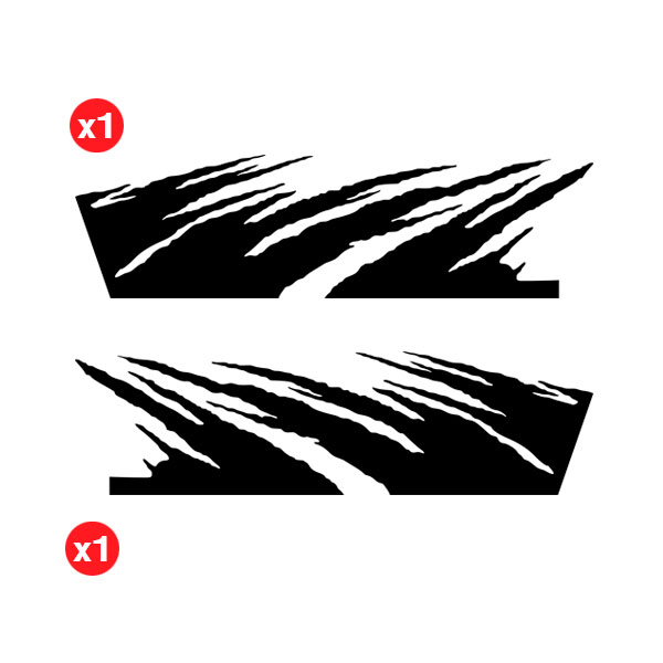 Autocollants: Griffures pour 4x4 2 Portes