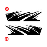 Autocollants: Griffures pour 4x4 2 Portes 2