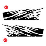Autocollants: Kit Autocollants Latéraux Feu pour 4x4 2 Portes 2