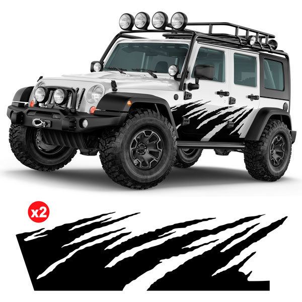 Autocollants: Kit Autocollants Latéraux Aventure pour 4x4 4 Port