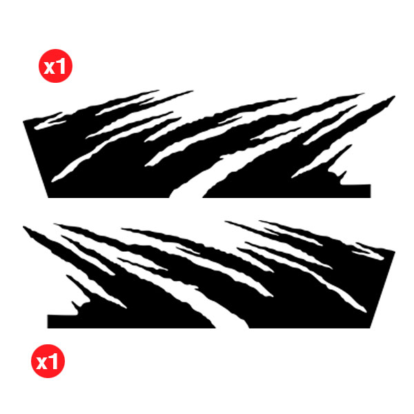 Autocollants: Aventure pour 4x4 4 Portes