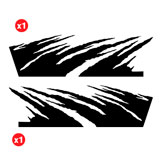 Autocollants: Kit Autocollants Latéraux Aventure pour 4x4 4 Port 2