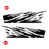 Autocollants: Kit Autocollants Latéraux Usé pour 4x4 4 Portes 2