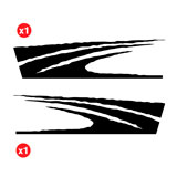 Autocollants: Kit Autocollants Latéraux Chemin pour 4x4 4 Portes 2