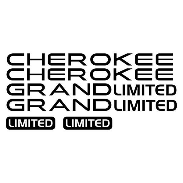 Autocollants: Kit 8X Cherokee Grand Limited