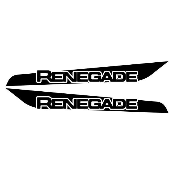 Autocollants: Kit 2X bandes latérales Renegade Bandes