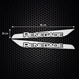 Autocollants: Kit 2X bandes latérales Renegade Bandes 2