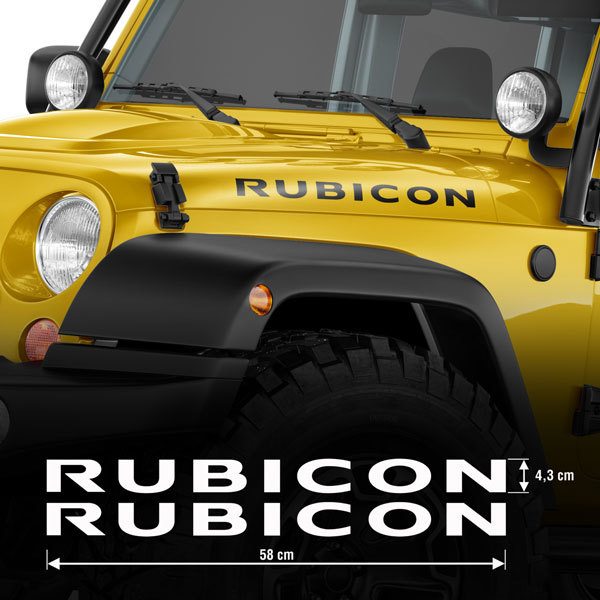 Autocollants: Kit 2X Rubicon Jeep