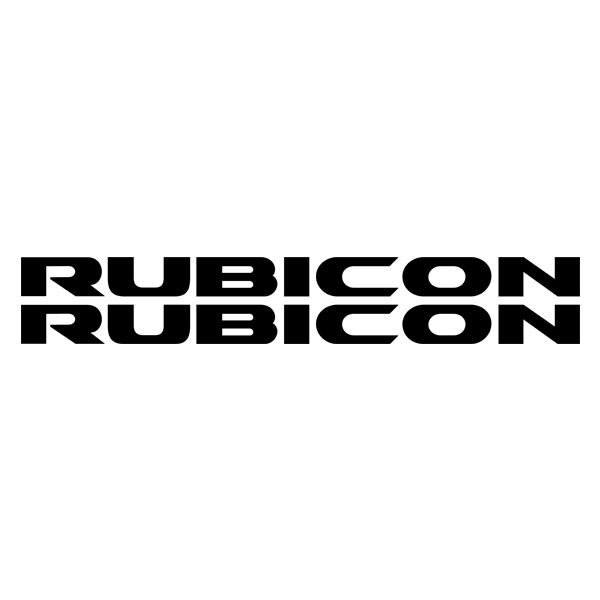 Autocollants: Kit 2X Rubicon Côté