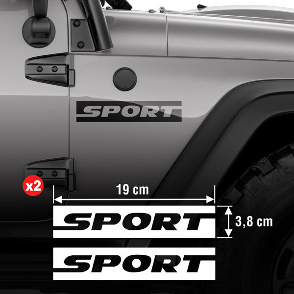 Autocollants: Kit 2X Côté Sport