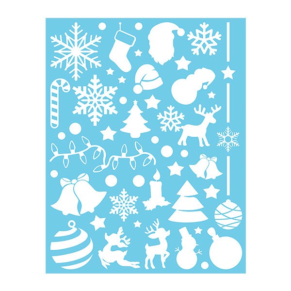 Stickers muraux: Kit 45X Décorations de Noël 4