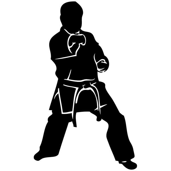 Autocollants: Combattant de taekwondo