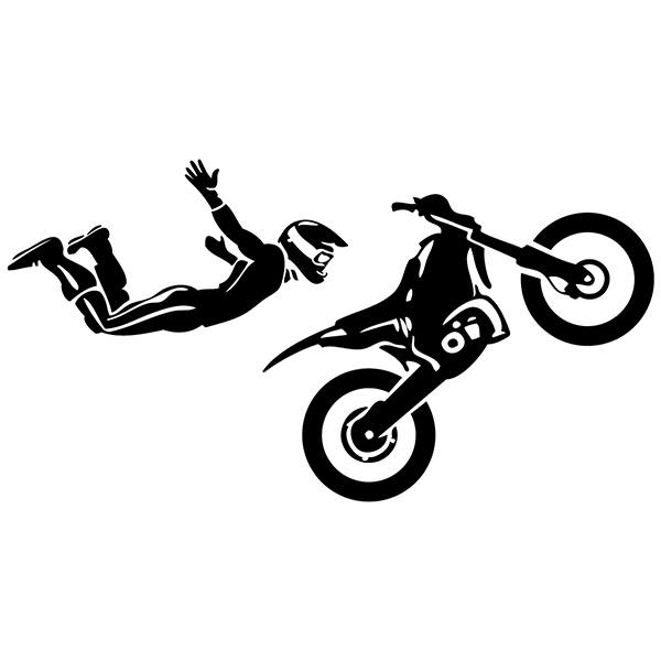 Autocollants: Motocross Acrobatique