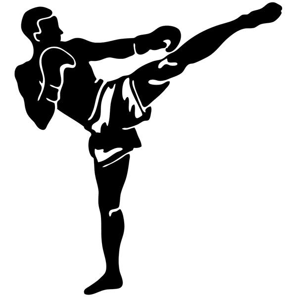 Autocollants: Kick Boxing Avant