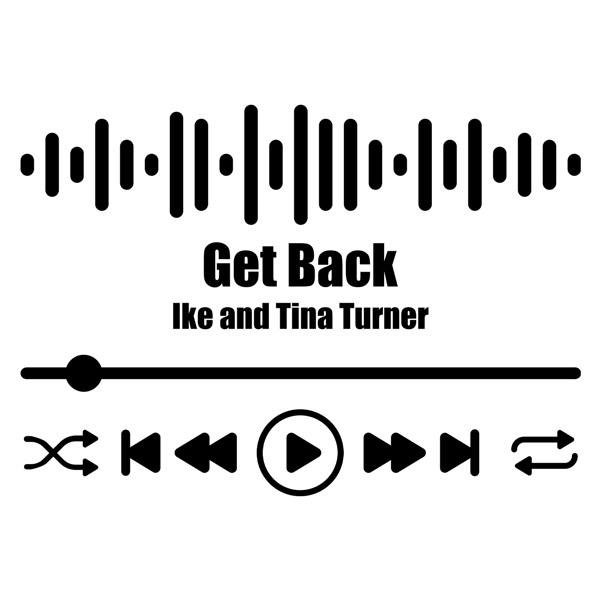 Stickers muraux: Get Back - Ike and Tina Turner