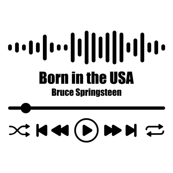 Stickers muraux: Born in the USA - Bruce Springsteen