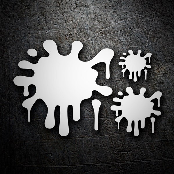 Autocollants: Kit 3X Splash Peinture Splat 2