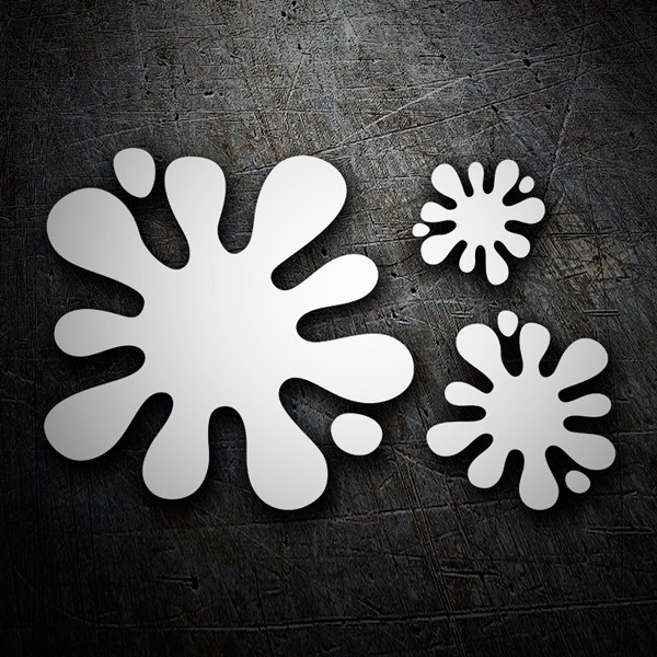 Autocollants: Kit 3X Splash Peinture Splat 3