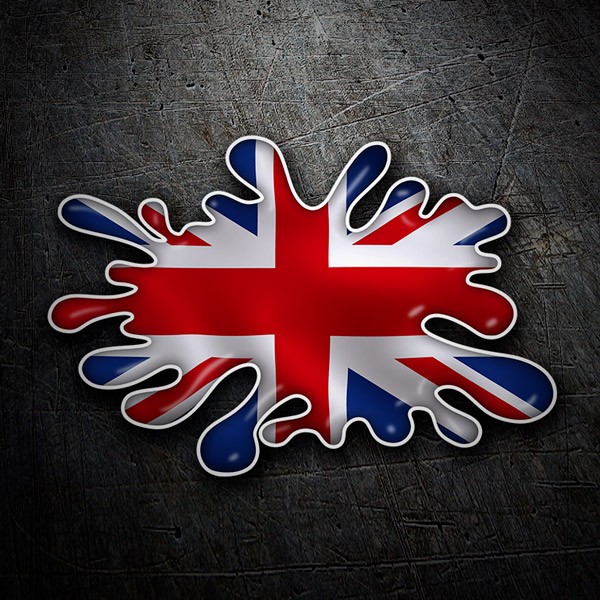 Autocollant de voiture avec drapeau Union Jack UK imprimé en 3D