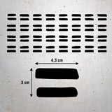 Stickers muraux: Set 48X Double Ligne 6