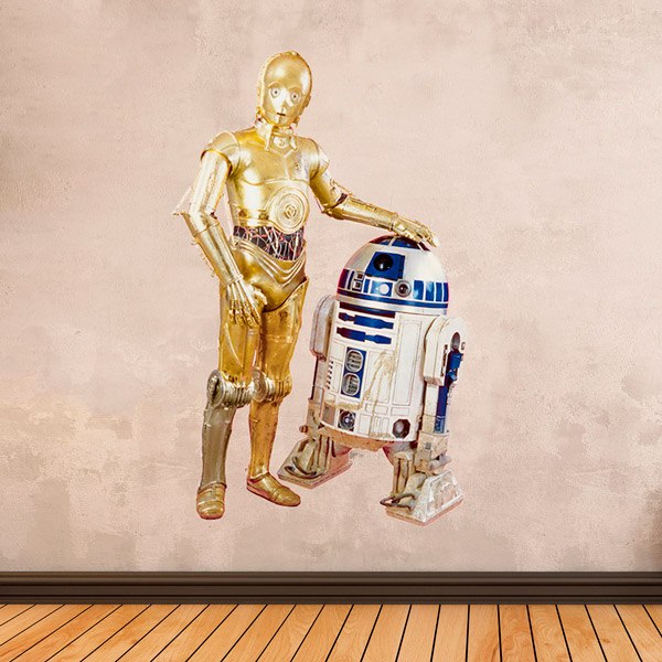 Stickers muraux: C3PO y R2D2