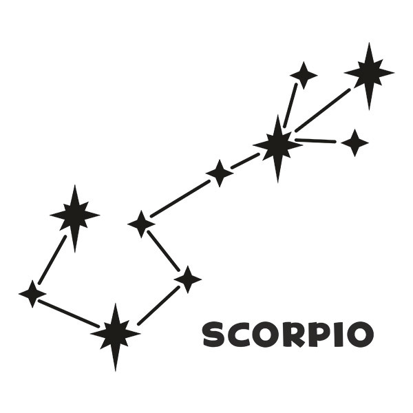 Stickers muraux: Constellation Scorpion